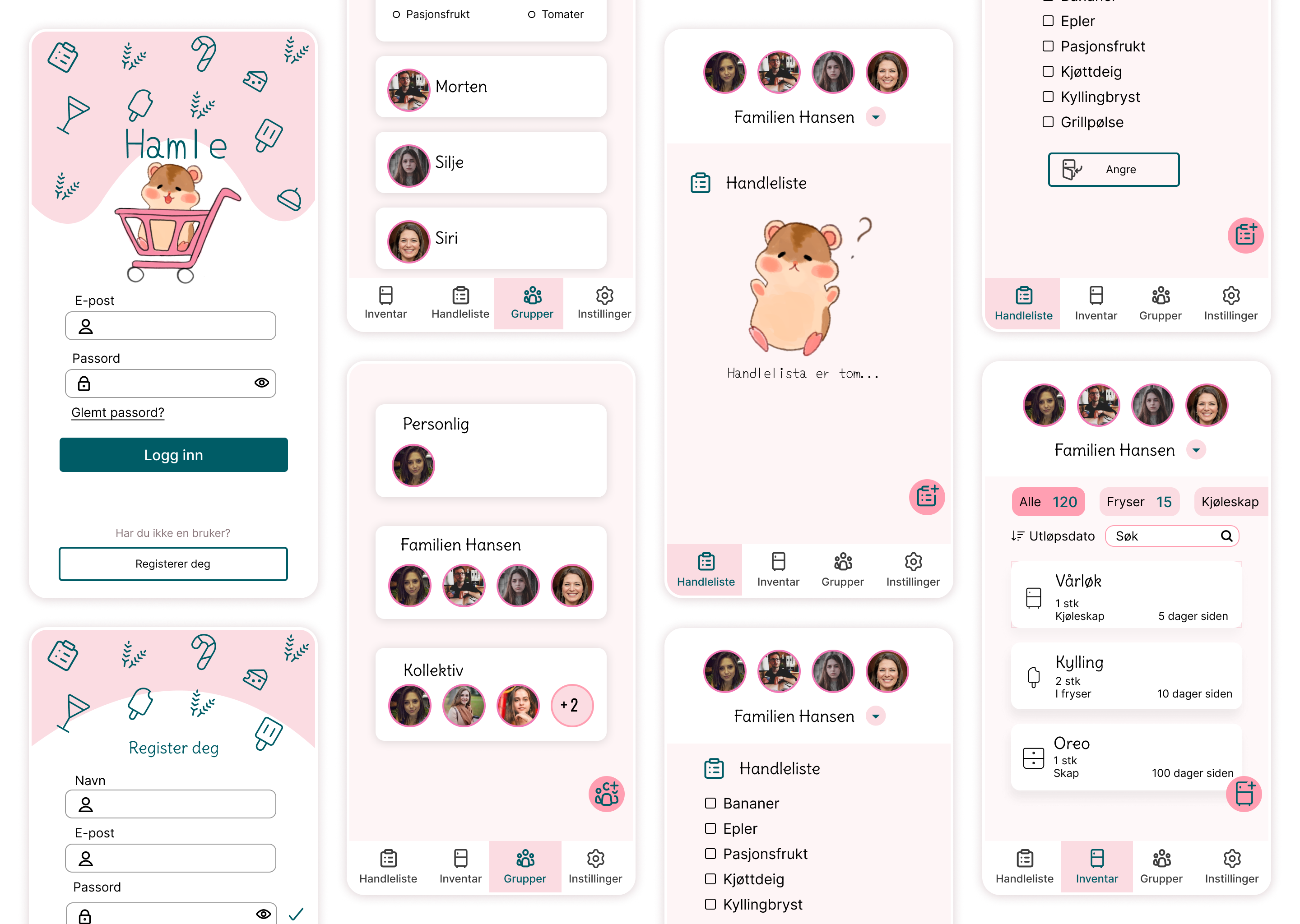 Finished Hamle UI overview