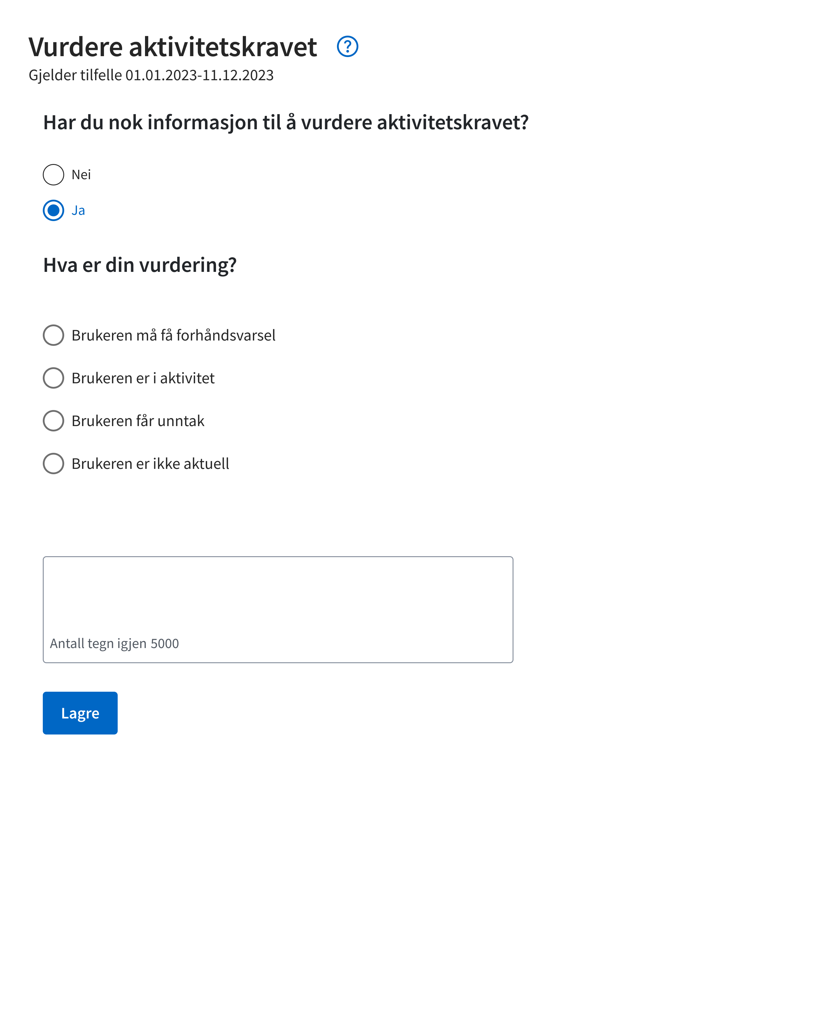 Form concept with a sequence of assessment questions and choices