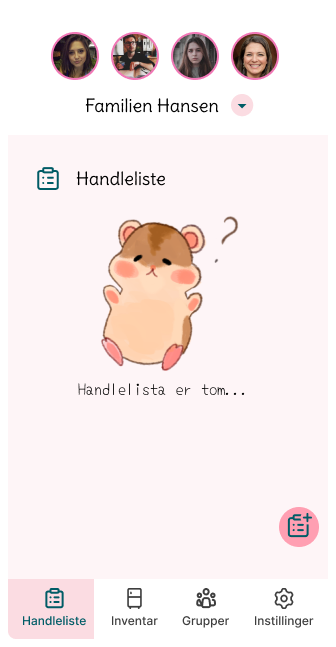 Hamle: empty shopping list